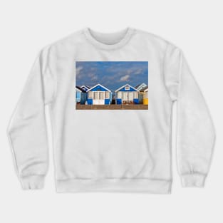 Beach Huts Hengistbury Head Dorset England UK Crewneck Sweatshirt